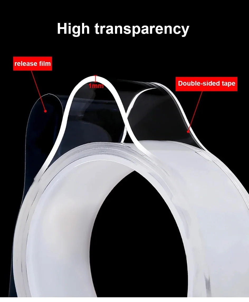 Nano Double-Sided Mounting Tape (Waterproof & Reusable)