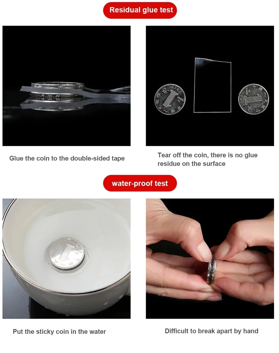 Nano Double-Sided Mounting Tape (Waterproof & Reusable)